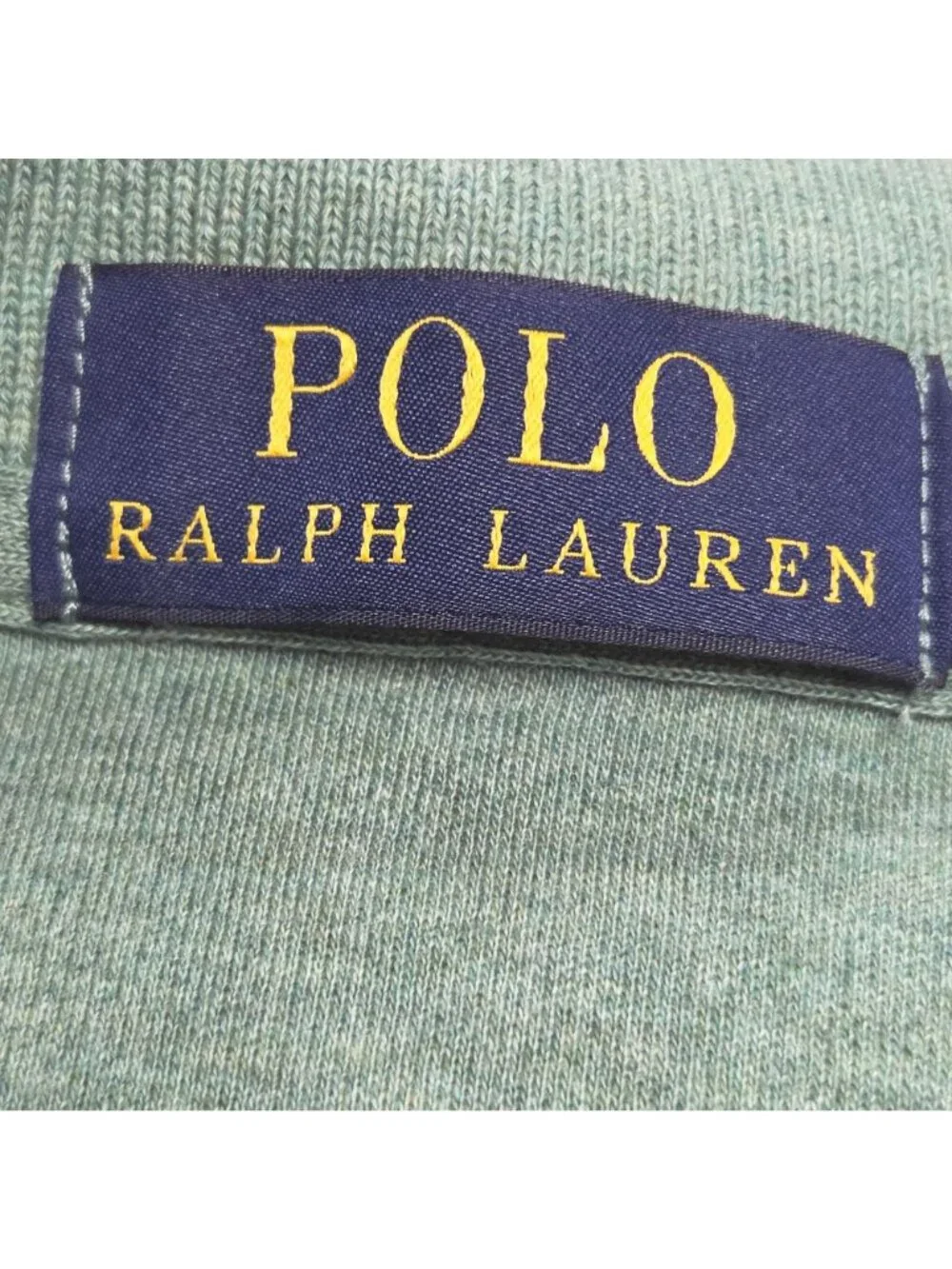 Polo Ralph Lauren Polo Shirt Long Sleeve Mens M Sage Green Logo Classic Collar